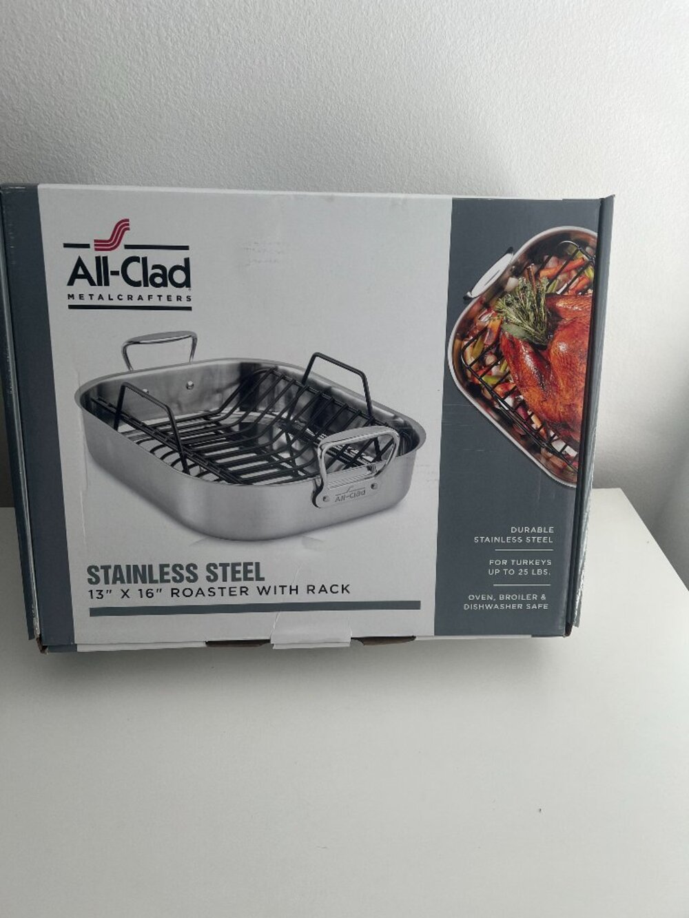 All-Clad Stainlees Steel 13x16 Roaster with Rack